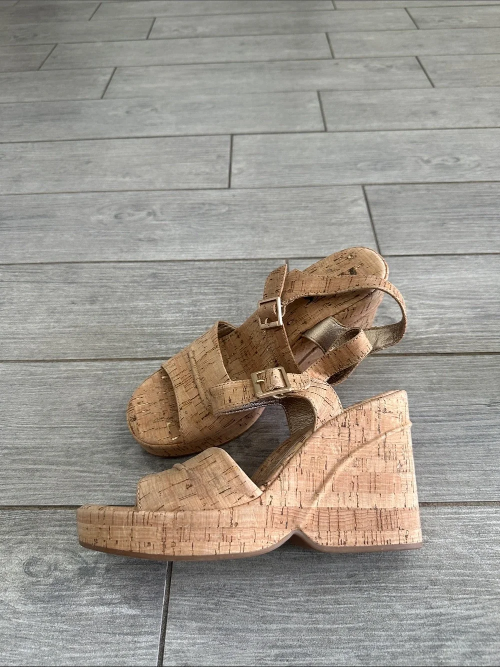 Korks Bardot II Wedge Comfort Sandals New!